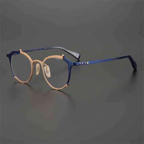 

73% off factory sale jewelry grade two-color irregular shape spectacle frame personalized literary myopia frame, White;black