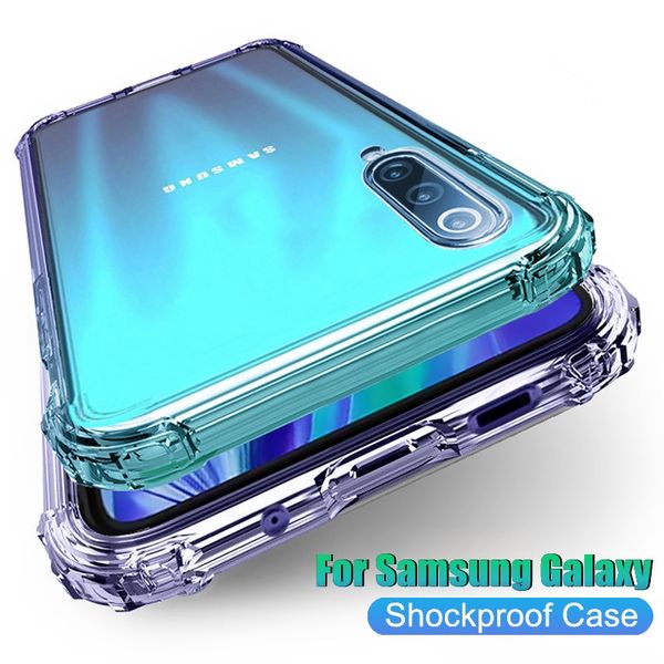 

coque iphone 12 pro max phone cases iphone 11 pro xs max xr 8 samsung s20 note20 ultra transparent shockproof acrylic hybrid armor hard
