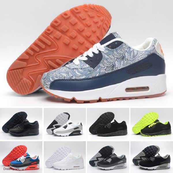 

90 shoes mens sneakers 90s triple black white camo london usa premium bred infrared game royal womens trainers sports size 36-45