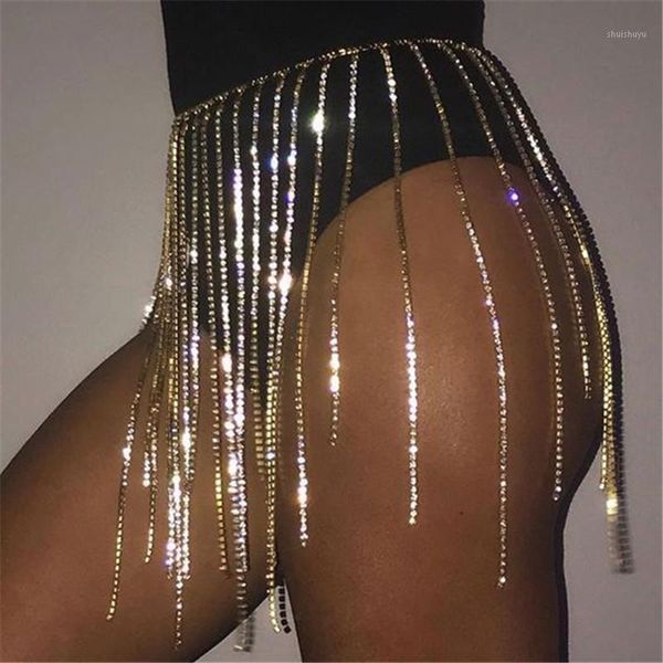 

shiny rhinestone long tassels mini skirts women hollow out skirt 2020 summer beach see through skirt rave festival clothing1, Black