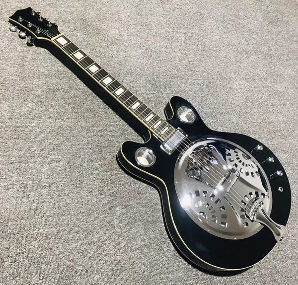

custom grand dobra guitar resonator steel electric guitar metal top