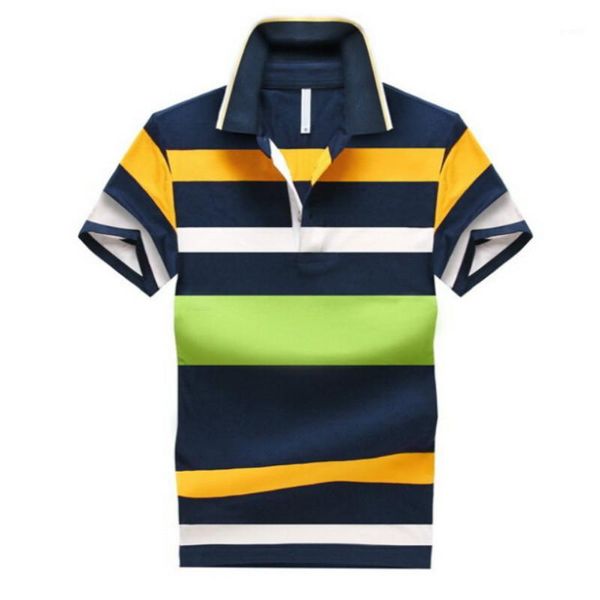 

men's polos 92% cotton camisa men shirt casual striped slim short sleeves asian size m-4xl 1, White;black