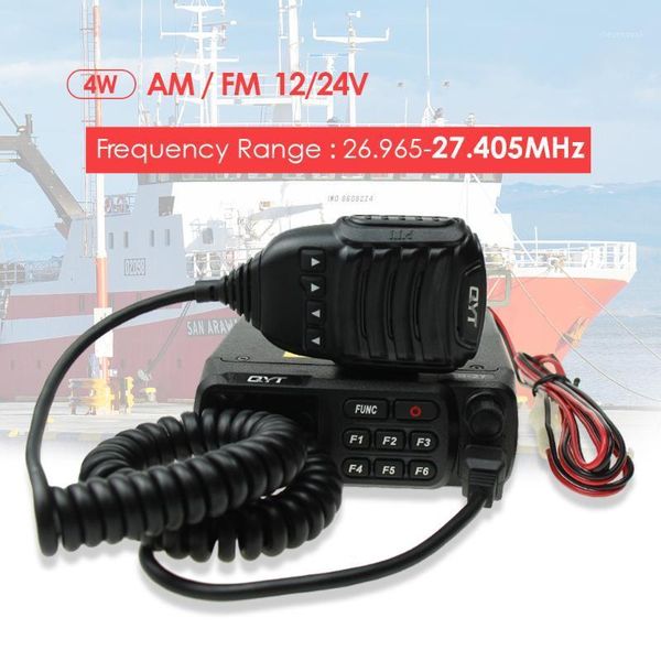 

qyt cb-27 cb radio 26.965-27.405 mhz am / fm 12/24 v 4watts lcd screen shortware citizen band multi-standards cb mobile radio1