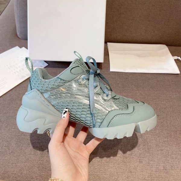 

2020 new fashion ladies casual shoes retro all-match sneakers designer fashion platform sneakers casual jogging shoes, Black