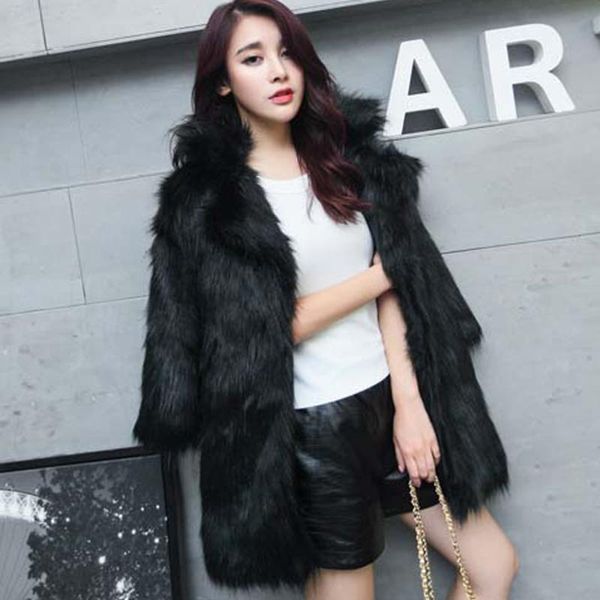 

nice faux fur coat women faux fur coat warm black m-2xl vest winter jackets women coats outwear