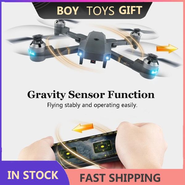 

drones anti-interference rc quadcopter wifi fpv 1080p hd camera real-time transmission function foldable drone