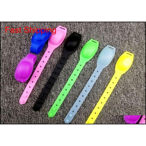 

wrist hand sanitizer dispenser wearable hand sanitizer dispensing portable bracelet sile squeezy wristband h qylasc bwkf