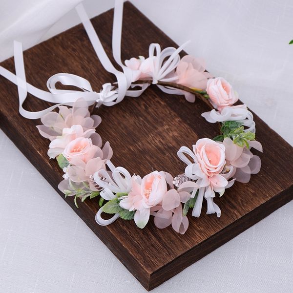 

fashion new women lady girls wedding flower wreath tiaras headband floral garlands band accessories bride hair jewelry, Silver