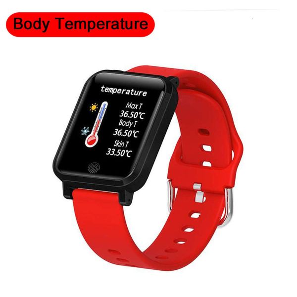 

sports heart rate smart watch with body temperature control, step counter and calorie timerjk