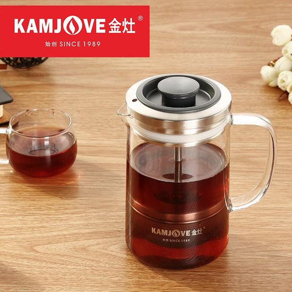 

kamjove method pressure pot coffee pot pu er tea art pot french presses tea heat resistant glass tea set qylvuz mywjqq