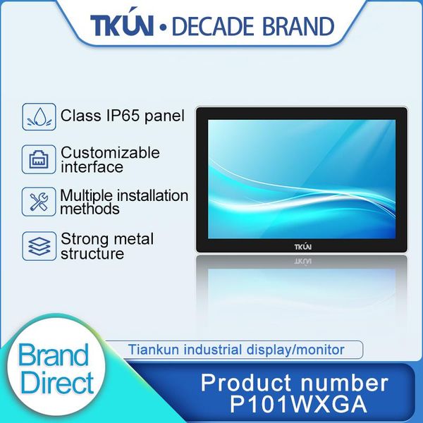 

tkun industrial-grade outdoor high-brightness capacitive touch convenient lcd display 10.1 inches 12 inches 15