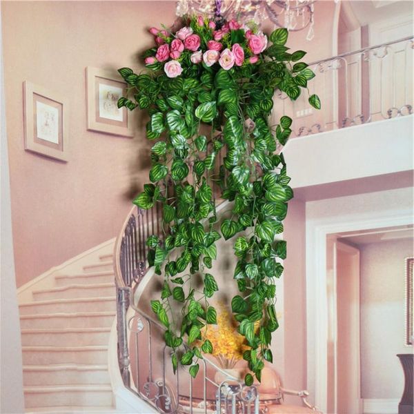 

artificial ivy leaf artificial plants green garland plants vine fake foliage home decor wedding decorative flowers 1pcs zooyoo