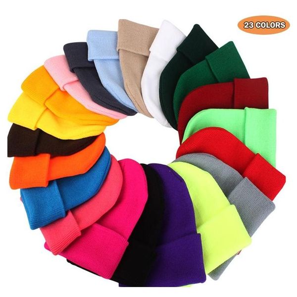 

solid color knitted beanies hat winter warm ski hats men women multicolor skullies caps soft elastic sport hair bonnet slouchy snow x90jc, Blue;gray