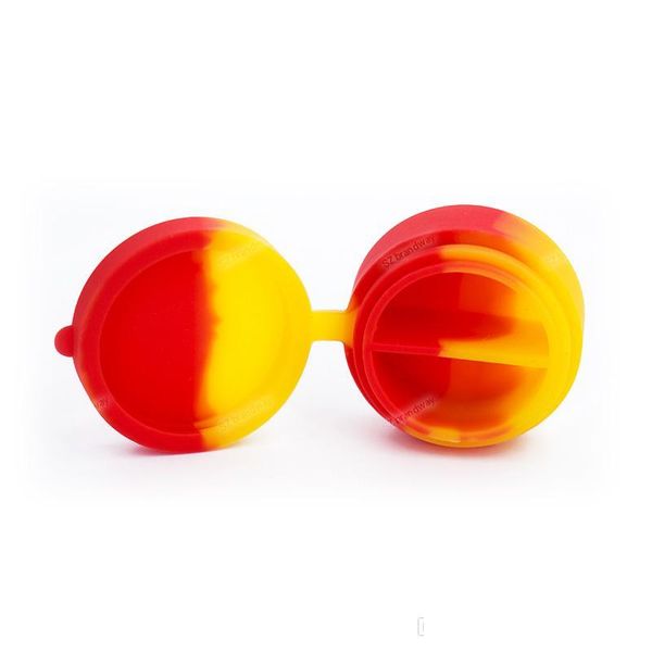 

design 7ml split sile container divider sile wax and oil concentrate container portable non-st qyljhm pets2010