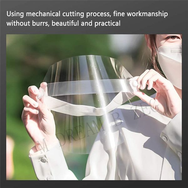 

щит 50шт лот анти масло прозрачное лицо безопасности обложка visor инструмент полный открытый всплеск анти туман pet кухня bbygnv garden2010, Black