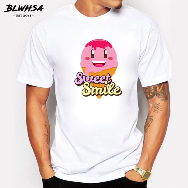 

blwhsa discount short sleeve men's ice cream sweet smile print cool for casual comfortable tee hooded sweatshirt hoodie men t shirt