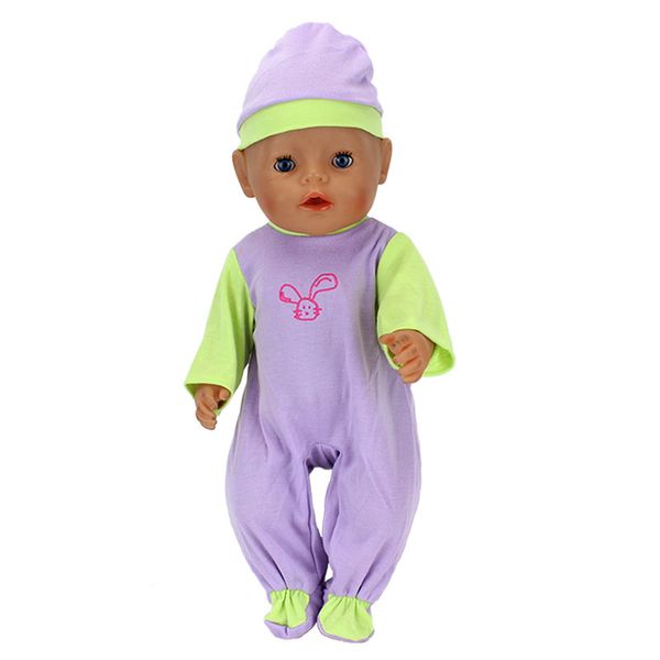 

green suit clothes fit 43cm reborn baby doll clothes 40-46cm doll accessories