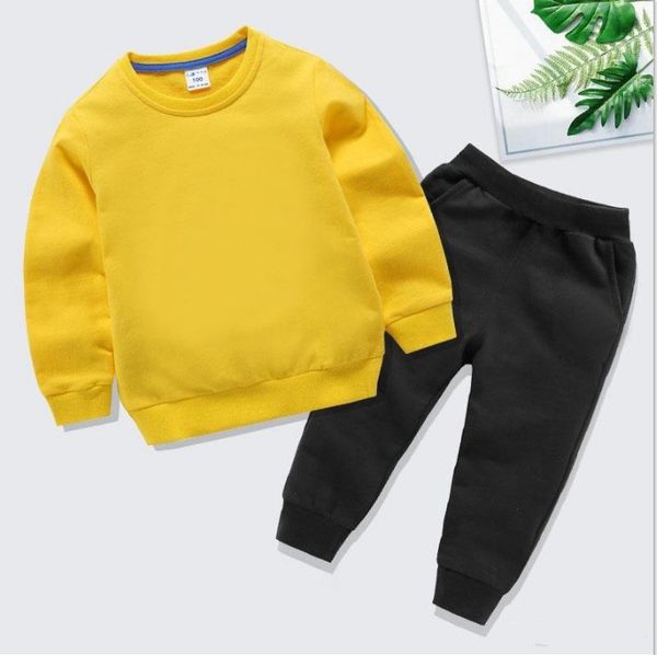 Baby Boys Meninas Tracksuits Kids Sportswear Casual Set Spring Outono Menino Menina Girl Sets Crianças Terno Criança Outfits