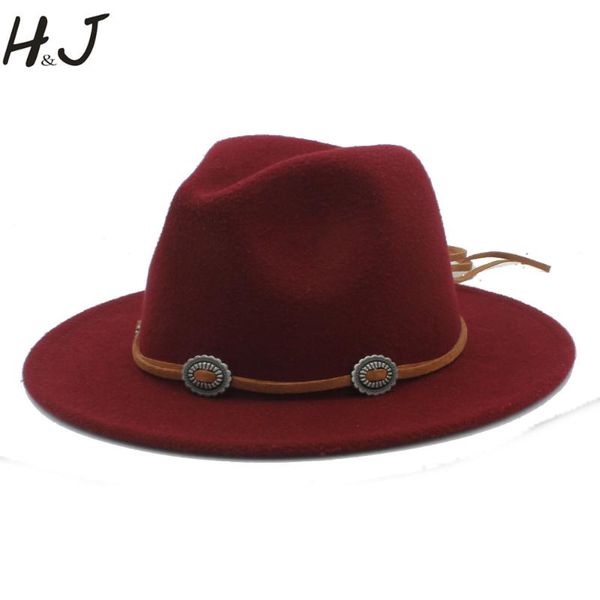 

женщины мужчины шерсть fedora hat с кожаным ribbon gentleman элегантная дама floppy клош широкий брим джаз панама сомбреро cap, Blue;gray