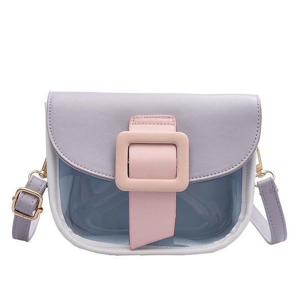 

women stylish color block shoulder bag ladies casual style crossbody bag with magnetic buckle pu leather portable messenger