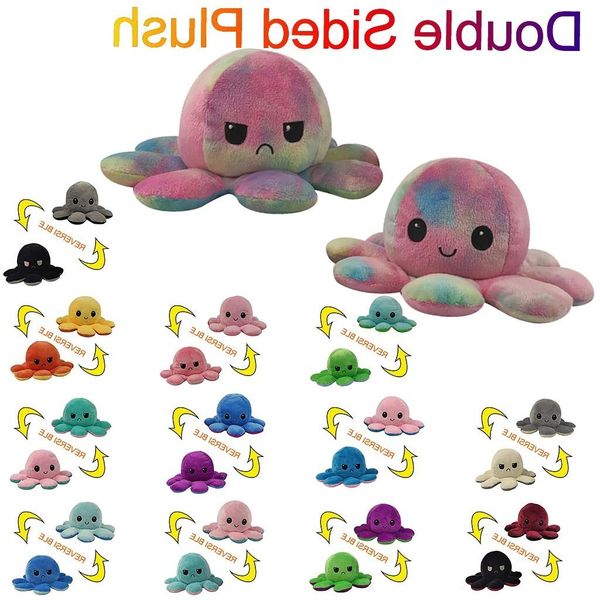 

ornaments christmas new popular decoration home 2020 cute plush pieuvre rversible ocs doll double sided c50