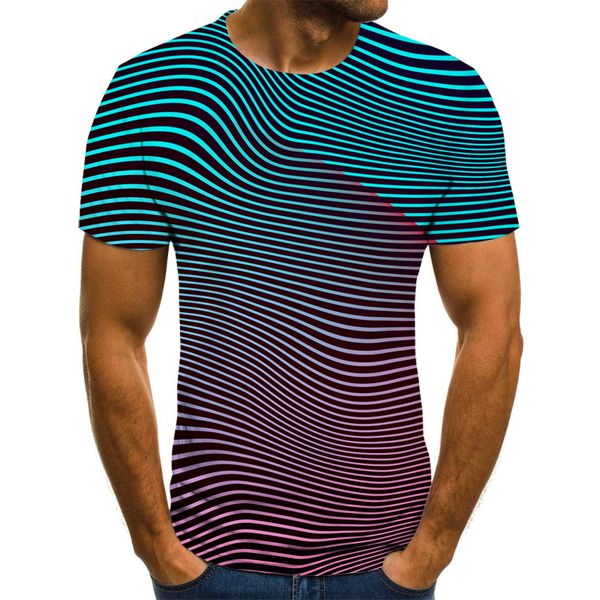 

three-dimensional abstraction summer oversized 3d print shirts kawaii hippie harajuku men clothing