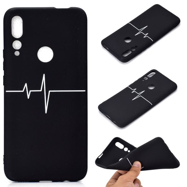 

huawei y9 prime 2019 shockproof stick figure pattern soft tpu protective case