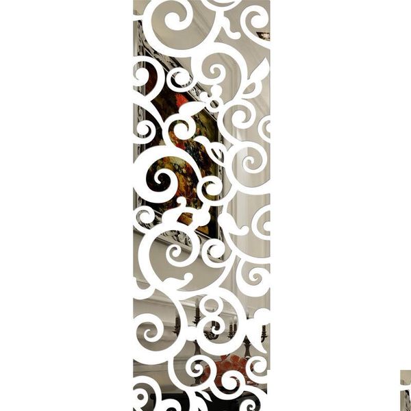 

3d clouds pattern acrylic mirror wall stickers living room bedroom entrance tv background decorative wall st jllrtn dhsybaby