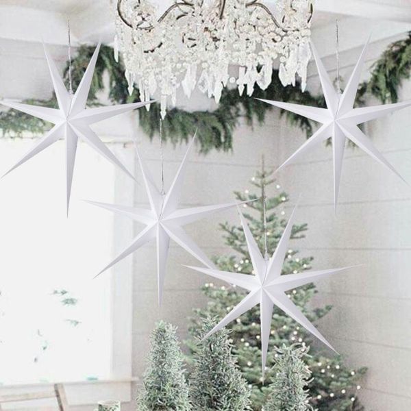 

christmas decorations 1pc year decoration 60cm 24'' xmas hanging paper star lantern ornaments festival for home