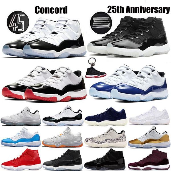 

25-летие мужские 11 11s баскетбольные обувь jumpman concord 45 космический джем крышка и платья кроссовки низкая легенда синие женские спорт