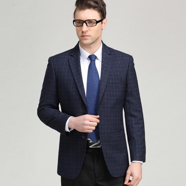 

middle aged casual suit men's coat, Black