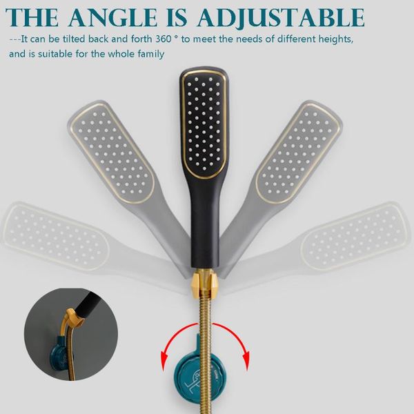 

bath accessory set adjustment bracket mount holder shower stand nozzle hanger 360Â° degree bathroom punch-head