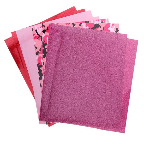 

8 sheets diy useful glitter heat transfer leopard lettering membrane clothing map lettering film