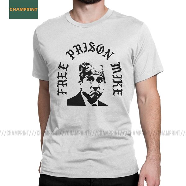 

prison mike the office men's tv series dwight schrute michael scott jim dunder tees short sleeve hooded sweatshirt hoodie men t shirt