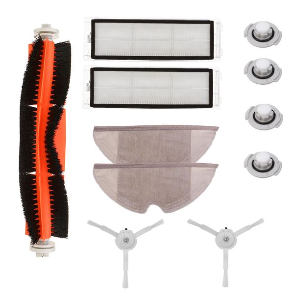 

11pc пылесос частей боковая щетка фильтр ролл щетки аксессуары для xiaomi roborock робот s50 s51 пылесос