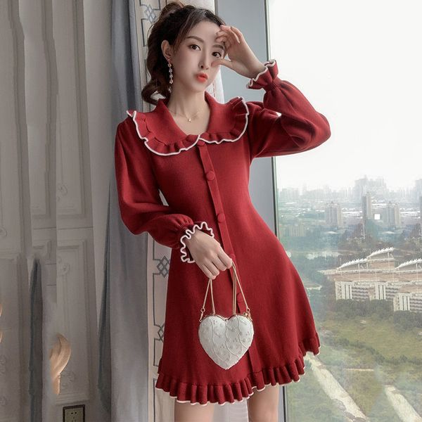 

new 2021 autumn vintage long retro-french elegant female party of a dress piece y275 kdzd ylvb, Black;gray