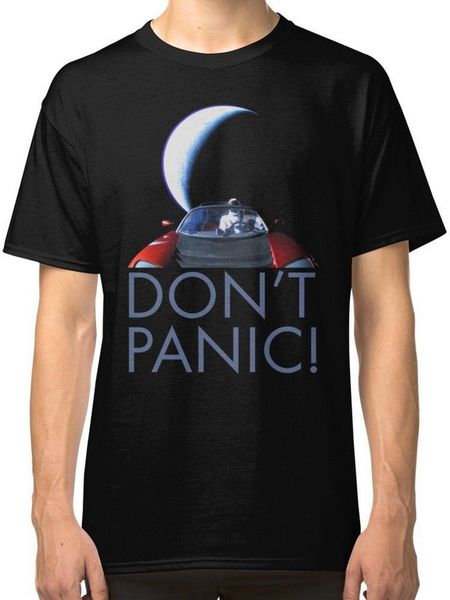 

spacex starman don't panic black tees shirt clothing fashion tee shirt sport hooded sweatshirt hoodie