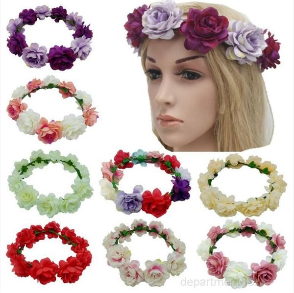 

a-iteyial flowers hoodband wedding bride bohemia emalation beach flowers женщины эстетизм волосы hoop dhc149