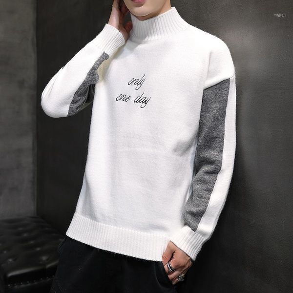 

men's sweaters 2021 winter arrival warm o-neck wool knitwear men clothing knitted cashmere pullover drop 1, White;black