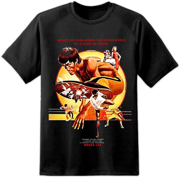 

new summer bruce lee classic game of death movie poster style s 3xl vintage retro casual sport hooded sweatshirt hoodie men t shirt