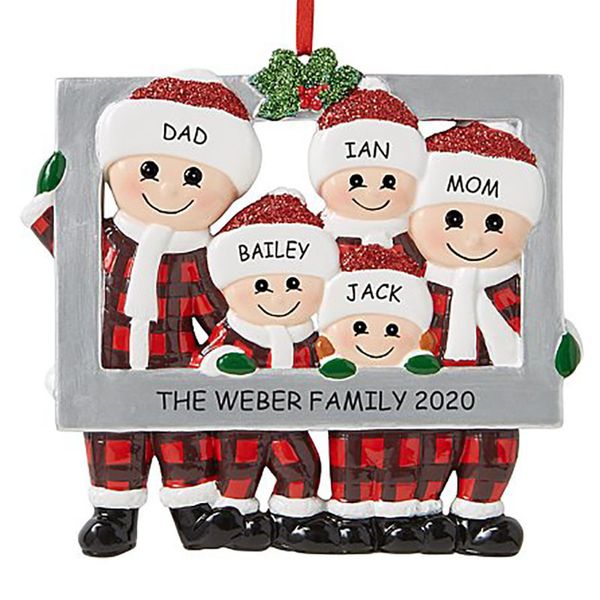 

2021 latest family 2020 creative diy christmas cute tree decoration p frame small pendant new 1