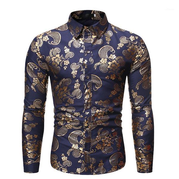 

new men's silk satin printed shirts male slim fit long sleeve party shirts men print business shirt s-2xl camisas hombre1, White;black