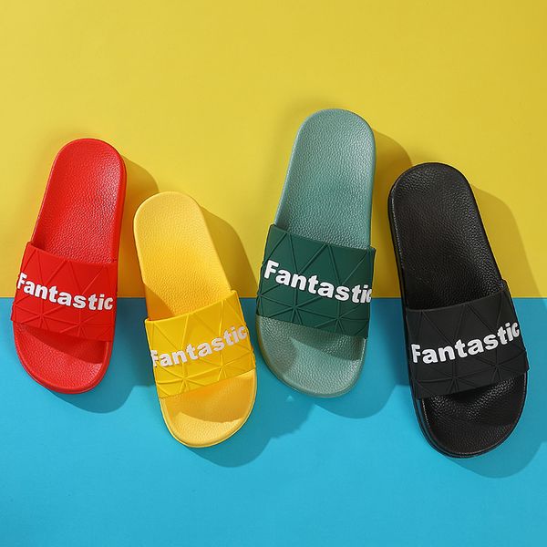 

women's slippers fashion summer ladies slides simple home flip flops household indoor flip flops non-slip slipper men sandals x1020, Black