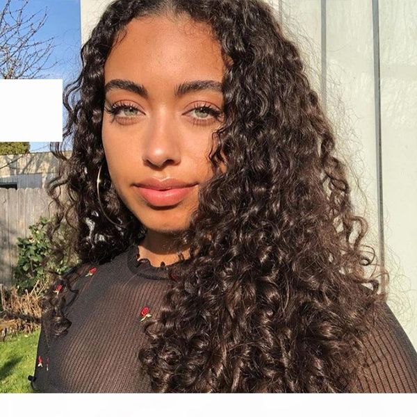 

fashion european 2x4 middle open u part wig afro curly human hair wigs for women u wigs 150% density peruvian remy hair, Black;brown