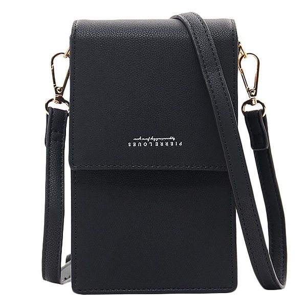

мини женщины мешки плеча pu кожаный телефон crossbody сумка дамы кошелек на молнии сцепления женский малый сумка черный
