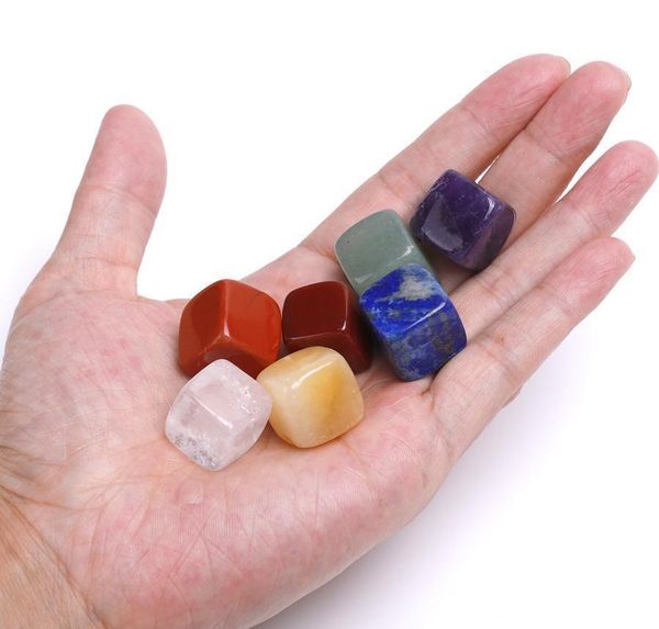 

natural crystal chakra stone 7pcs set natural stones palm reiki healing crystals gemstones home decoration wmttbr loveshop01
