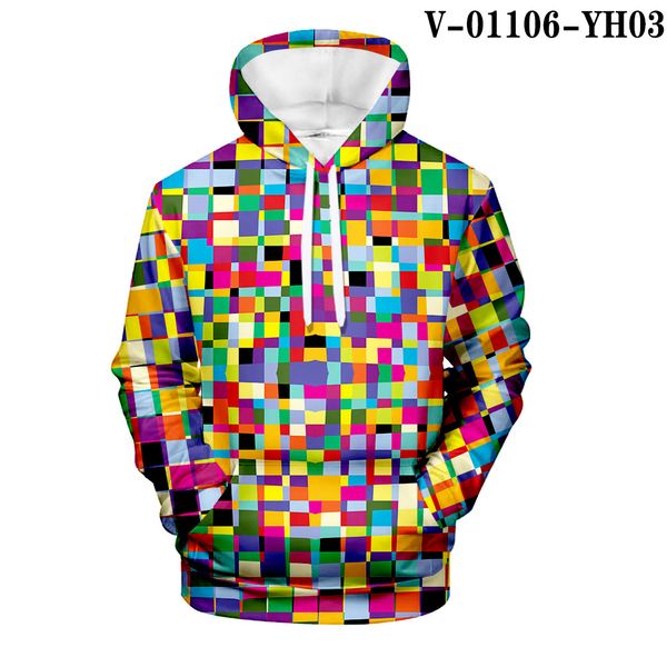 

3d printed men hoodie harajuku fashion sweatshirt casual pullover creative leisure trend, Black