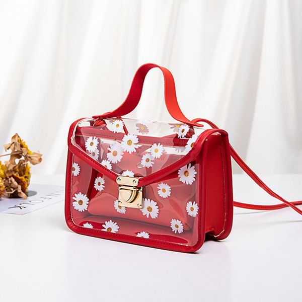 

messenger handbag women shoulder bag daisy pattern travel fashion casual daily ladies crossbody with detachable pouch tote small