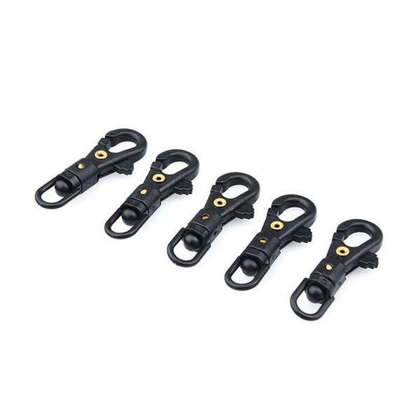 

100pcs rotatable keychain paracord clip buckle plastic steel carabiner backpack quickly hook camping hiking equipment a qylkop