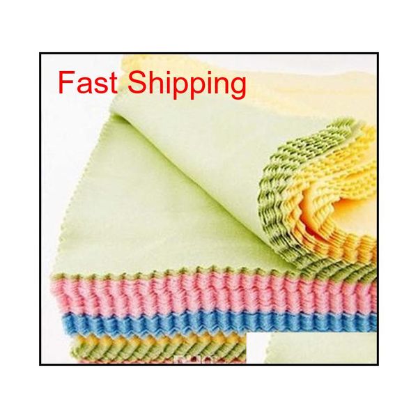 

100pcs/lot microfiber cleaning cloth for sunglasses phone screen camera lens glasses square clothes cleaner qylwgo mj_bag